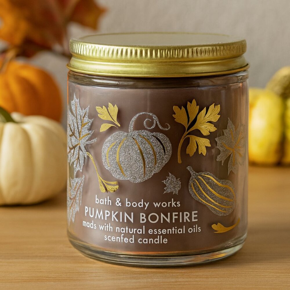 Bath and Body Works Candle Pumpkin Bonfire - Picture 4 of 4